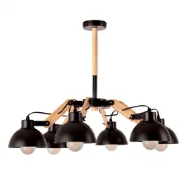 Lampe suspendue Bratsk SKD-P80014 en métal, style industriel pour intérieur