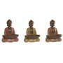 Home ESPRIT Figurine Décorative Buda Oriental Résine (Lot de 3)