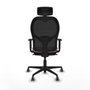 Piqueras y Crespo Chaise de Bureau avec Appui-tête Jorquera 1D036G2 Rose