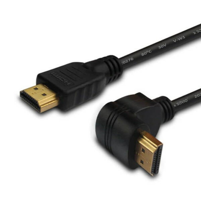 Savio Câble HDMI CL-108 Noir 1,5 m en angle Savio Câble HDMI CL-108 Noir 1,5 m en angle