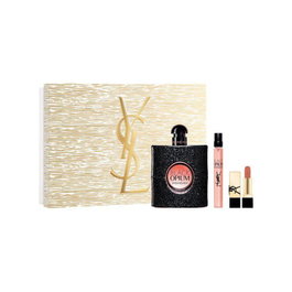 Yves Saint Laurent Black Opium Eau de Parfum 90ml avec mini rouge à lèvres et spray 10ml