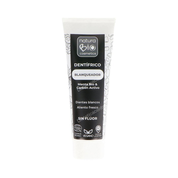 NATURABIO Dentifrice Blanchissant Menthe Bio et Charbon Actif 75ml NATURABIO Dentifrice Blanchissant Menthe Bio et Charbon Actif 75ml