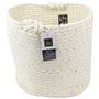 Totally Addict Lot de 3 Paniers de Rangement Blanc et Or