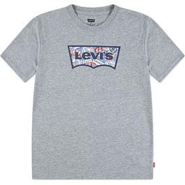 T shirt à manches courtes Enfant Levi's Lvb On The Road Batwing Gris clair L
