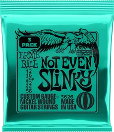 Ernie Ball Not Even Slinky 12-56 Tripack (3) Cordes pour Guitare Électrique - Calibres .012 .016 .024p .032 .044 .056