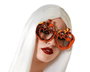 Lunettes de déguisement Halloween pour enfants et adultes - Modèle citrouille orange pour fêtes et photos