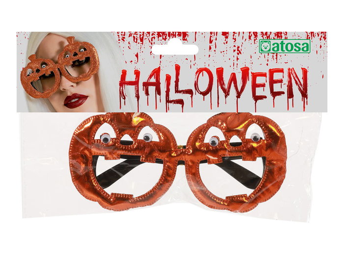 Lunettes de déguisement Halloween pour enfants et adultes - Modèle citrouille orange pour fêtes et photos