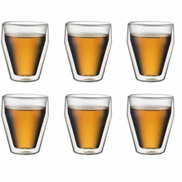 Bodum Set de 6 verres thermo Titlis double paroi - 0,25 l - Transparent