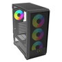 Keep Out Boîtier PC Gaming XC-501 MESH Noir ATX/Micro-ATX/ITX avec 3 Ventilateurs ARGB