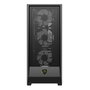 Keep Out Boîtier PC Gaming XC-501 MESH Noir ATX/Micro-ATX/ITX avec 3 Ventilateurs ARGB