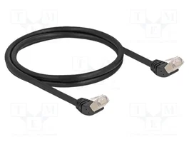 DELOCK Câble Ethernet Patch Cord Cat 6a S/FTP 1m Noir