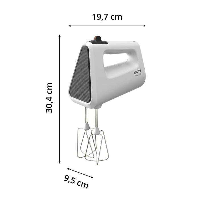 Krups Mixeur Plongeant 3Mix 4000 Blanc GN4001 Krups Mixeur Plongeant 3Mix 4000 Blanc GN4001