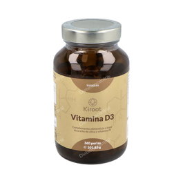KIROOT Vitamine D3 360 Perles - Complément Alimentaire 4000 UI