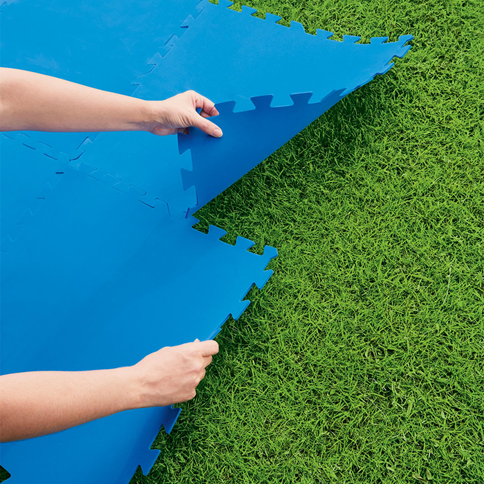 Bestway 58220 Tapis de sol en mousse bleu pour piscine 9 pièces 50x50 cm Bestway 58220 Tapis de sol en mousse bleu pour piscine 9 pièces 50x50 cm