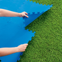 Bestway 58220 Tapis de sol en mousse bleu pour piscine 9 pièces 50x50 cm