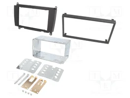 ACV Cadre de radio 2 DIN noir pour Mercedes CLK