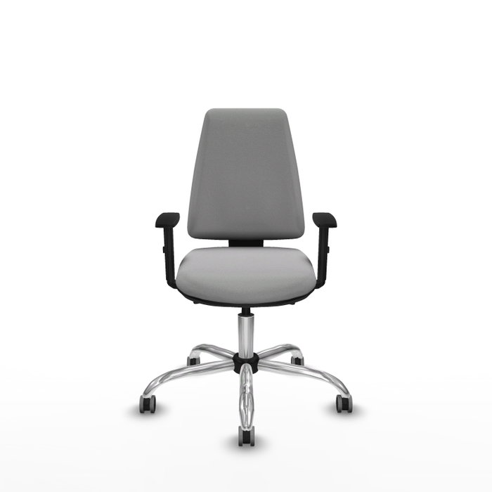 PIQUERAS Y CRESPO Chaise Elche Asynchrone Tissu Gris clair Structure chromée PIQUERAS Y CRESPO Chaise Elche Asynchrone Tissu Gris clair Structure chromée