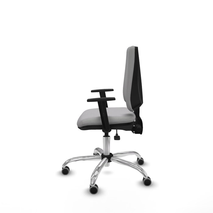 PIQUERAS Y CRESPO Chaise Elche Asynchrone Tissu Gris clair Structure chromée PIQUERAS Y CRESPO Chaise Elche Asynchrone Tissu Gris clair Structure chromée