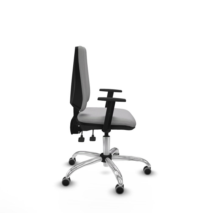 PIQUERAS Y CRESPO Chaise Elche Asynchrone Tissu Gris clair Structure chromée PIQUERAS Y CRESPO Chaise Elche Asynchrone Tissu Gris clair Structure chromée