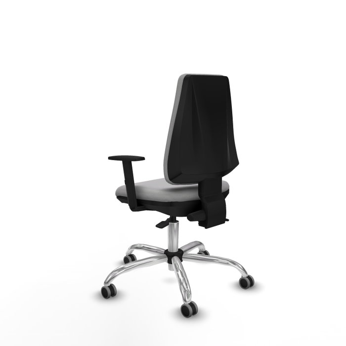 PIQUERAS Y CRESPO Chaise Elche Asynchrone Tissu Gris clair Structure chromée PIQUERAS Y CRESPO Chaise Elche Asynchrone Tissu Gris clair Structure chromée
