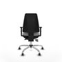 PIQUERAS Y CRESPO Chaise Elche Asynchrone Tissu Gris clair Structure chromée