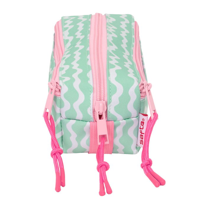 Trousse Fourre-Tout Triple Lilo & Stitch Ice cream Rose 22 x 8,5 x 6 cm