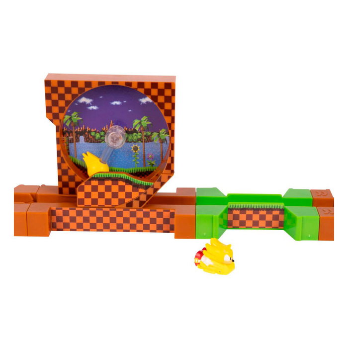 JAKKS PACIFIC Playset Super Sonic Deluxe Go Go Racers - Jeu de figurines et véhicules Sonic the Hedgehog