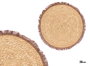 Kinvara Salvamantel 38 cm avec Franges Couleur Chocolat en Coton et Enea (Set de 24)