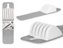 Kinvara Egouttoir à Vaisselle en Silicone Gris 37.5 x 5.5 x 10.3 cm (Set de 12)