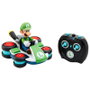 JAKKS PACIFIC - Voiture Mini RC Racer Luigi Mario Kart Nintendo - Télécommande radio contrôle - Taille 20 cm