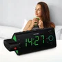 Sencor SRC 330 GN - Radio-réveil Noir avec Projection