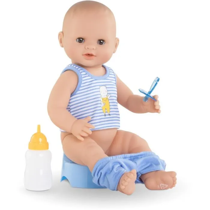 Corolle Mon Grand Poupon Paul fait pipi - Poupon 36cm au corps vinyle, boit, fait pipi sur le pot, va dans l'eau - Enfant dès 2 ans Corolle Mon Grand Poupon Paul fait pipi - Poupon 36cm au corps vinyle, boit, fait pipi sur le pot, va dans l'eau - Enfant dès 2 ans