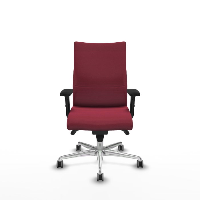 PIQUERAS Y CRESPO Chaise Albacete Confidente Synchro Bordeaux avec Structure Aluminium