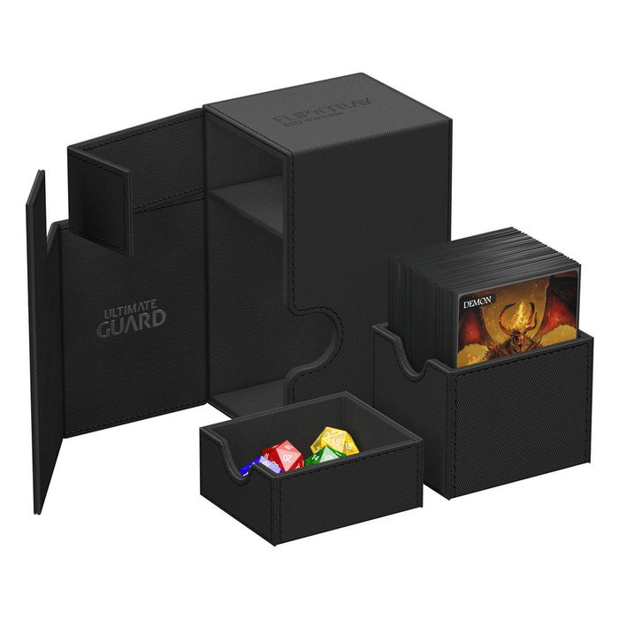 Ultimate Guard Flip'n'Tray 80+ Xenoskin - Black Ultimate Guard Flip'n'Tray 80+ Xenoskin - Black