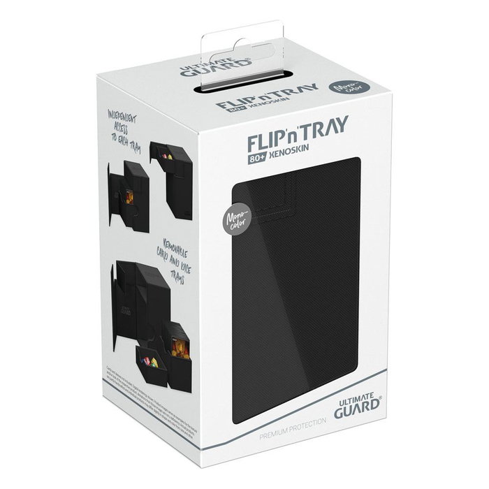 Ultimate Guard Flip'n'Tray 80+ Xenoskin - Black Ultimate Guard Flip'n'Tray 80+ Xenoskin - Black