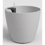 ARTEVASI San Remo SWS 30 MA - Pot de fleurs avec pieds pour intérieur/extérieur - Plastique résistant UV - Gris clair - Ø30,5 x H27 cm - 14,5 L