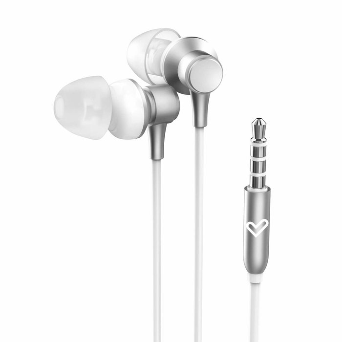 Energy Sistem Metallized Écouteurs Jack 3,5 mm Argenté et Blanc