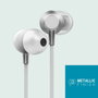 Energy Sistem Metallized Écouteurs Jack 3,5 mm Argenté et Blanc