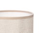 Giftdecor Lampe de Table Cylindrique Rayures Gris 13x20x13cm Céramique Métal Plastique (Set de 12)