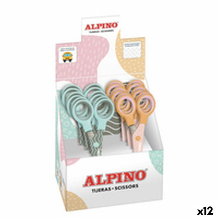 Ciseaux Alpino Multicouleur Blanc/Orange Acier inoxydable 130 mm