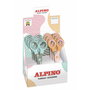 Ciseaux Alpino Multicouleur Blanc/Orange Acier inoxydable 130 mm