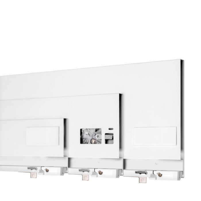 Emuca Tiroir extérieur Protone 30kg, coulisses sortie totale et fermeture amortie, blanc