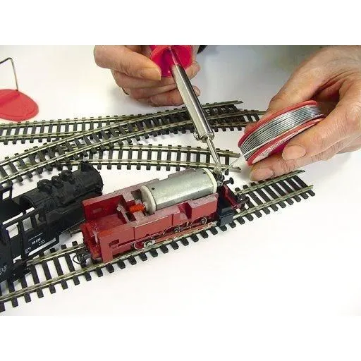 Rothenberger - Kit de Soudure Électronique avec 2 Fers à Souder 25W et 80W, Support, Étain, Tresse et Mallette