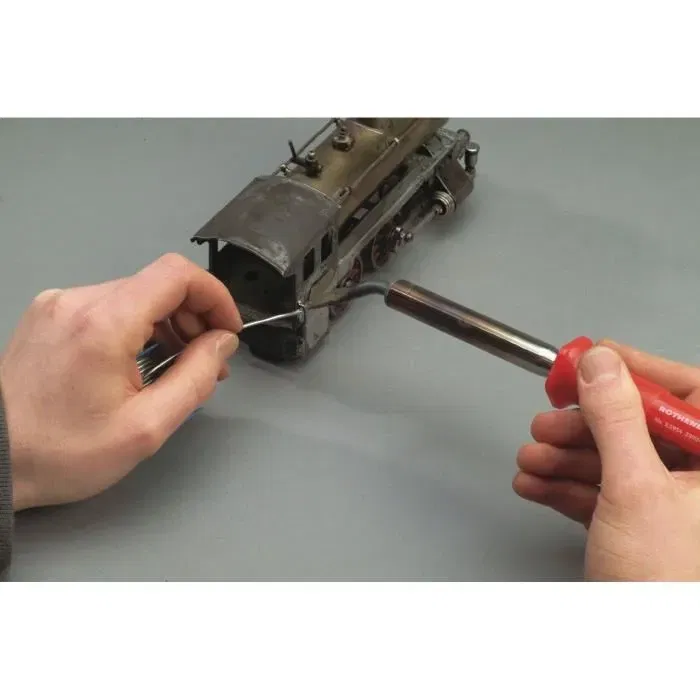 Rothenberger - Kit de Soudure Électronique avec 2 Fers à Souder 25W et 80W, Support, Étain, Tresse et Mallette