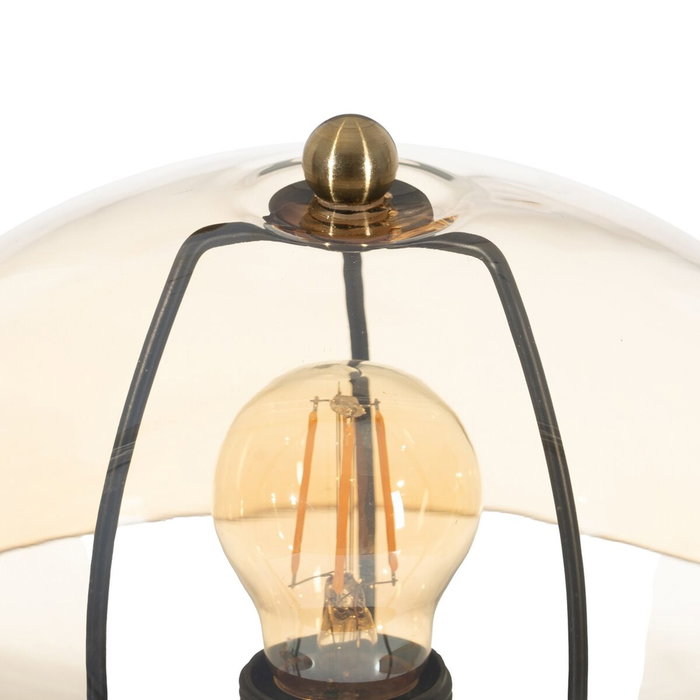 BigBuy Home Lampe de bureau Doré Verre Fer 40 W BigBuy Home Lampe de bureau Doré Verre Fer 40 W
