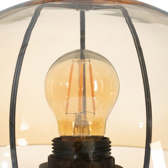 BigBuy Home Lampe de bureau Doré Verre Fer 40 W BigBuy Home Lampe de bureau Doré Verre Fer 40 W