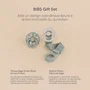 Bibs Coffret cadeau bébé - Sucette & attache - Embout rond - T1 - Sage