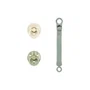Bibs Coffret cadeau bébé - Sucette & attache - Embout rond - T1 - Sage