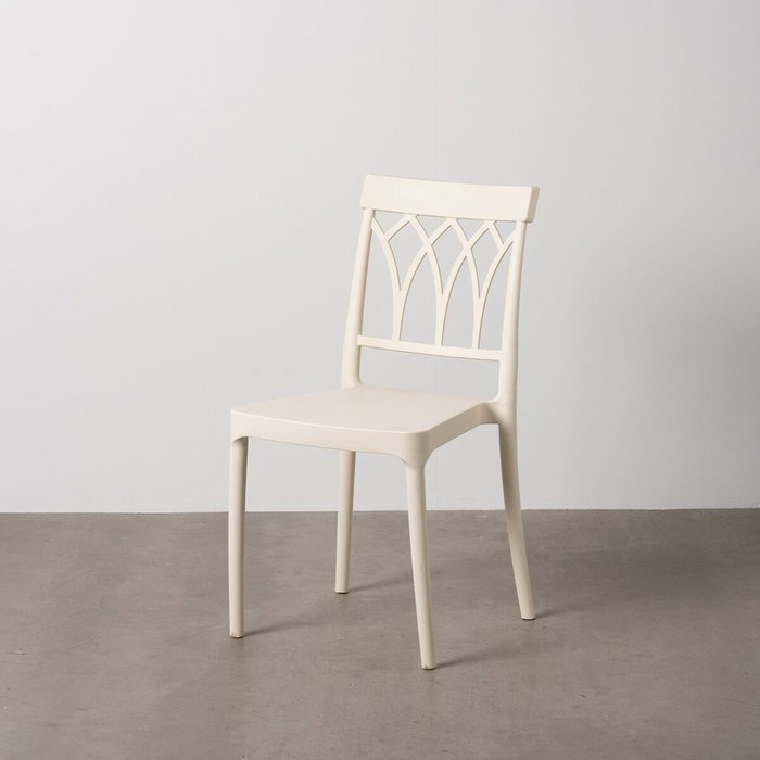 Chaise de Salle à Manger Blanc polypropylène 42 x 54 x 83 cm