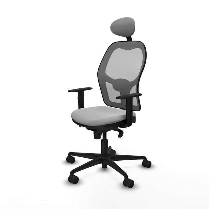 Piqueras y Crespo Chaise de Bureau avec Appui-tête Jorquera 1D036N1 Gris clair Piqueras y Crespo Chaise de Bureau avec Appui-tête Jorquera 1D036N1 Gris clair
